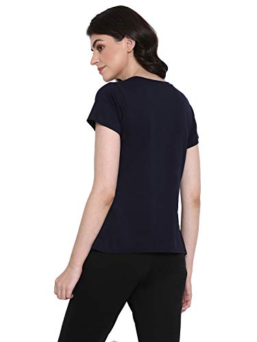 Image of Clovia Women's Cotton Cotton Rich Printed T-Shirt