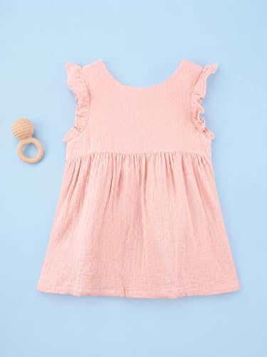 Image of Kidbea Cotton Girls Dress | Ultra-Soft Summer Wear Casual Dress for Kids