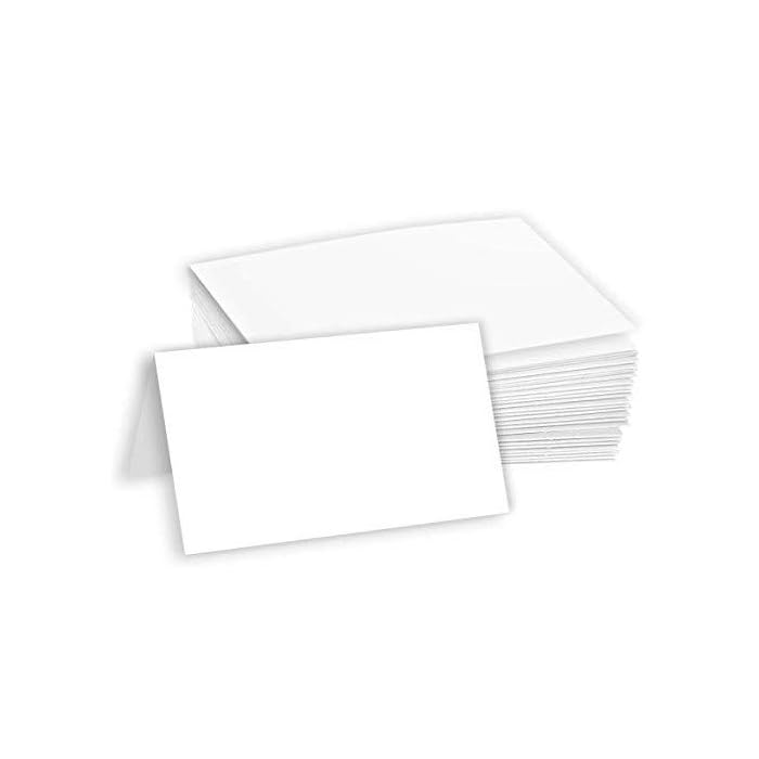 Buy Hamilco Blank Tent Name Place Table Cards 3 1/2" x 2" Folded Card