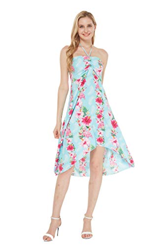 Image of Women's Hawaiian Luau Halter Dress in Signature Prints