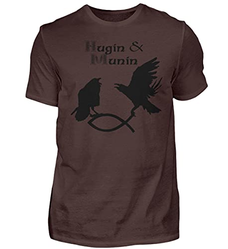T-shirt de qualité supérieure marron XX-Large vêtement coton casual mode homme