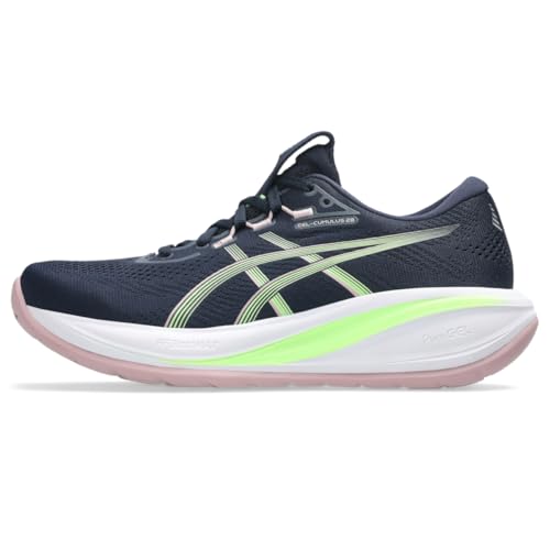 Image of ASICS Women's Gel-Cumulus 28 Running Shoes, 8, Midnight /Illuminate Green