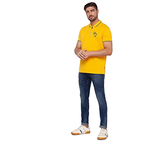Image of Spykar Dark Wash Cotton Stretch Skinny Fit Mens Jeans (SIZE-30,Blue)