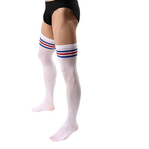 2 Pairs Men's Sissy Over Knee Socks, Femboy Thigh High Stockings, for Cross-dressing Exploring your feminine side.4