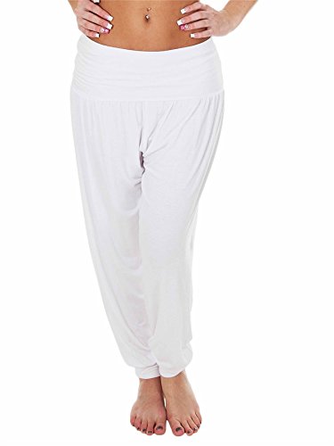 Love My Fashions® Nuevas Mujeres Lisas Alibaba Harem Tobillo Puños Pantalones de Mujer de Longitud Completa Pantalones Deportivos de Yoga Pilates Tallas Grandes