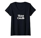 Women's Team Caleb Funny Quote Island Love Television Show LI Humor V-Neck T-Shirt