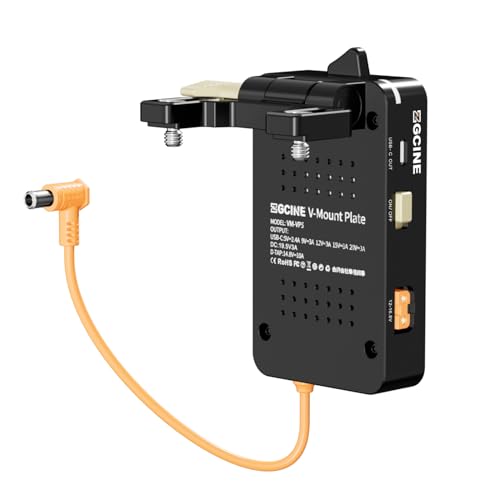 ZTIANFOTO ZGCINE VM VP5   Placa de batería con montaje en V para cámara con USB C PD, D Tap, salida BPU y cable de alimentación FX6 | Soporte de batería de montaje en V para Sony FX6 y cámaras