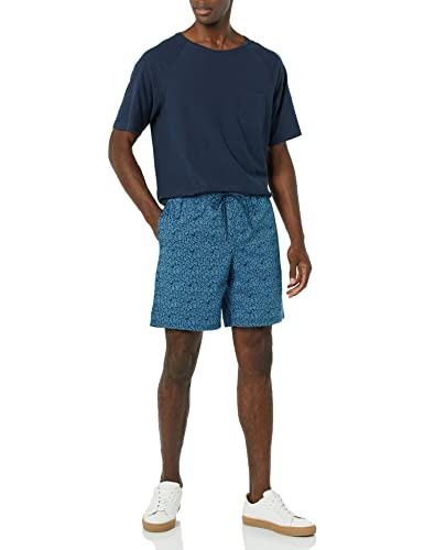 Image of Amazon Essentials Men's 8 inch Inseam Relaxed-Fit Cotton Drawstring Pull-On Walk Shorts, Summer-Weight