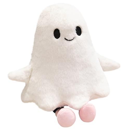 Peluche fantôme douillette avec coussin mains intégrés pour lit et canapé