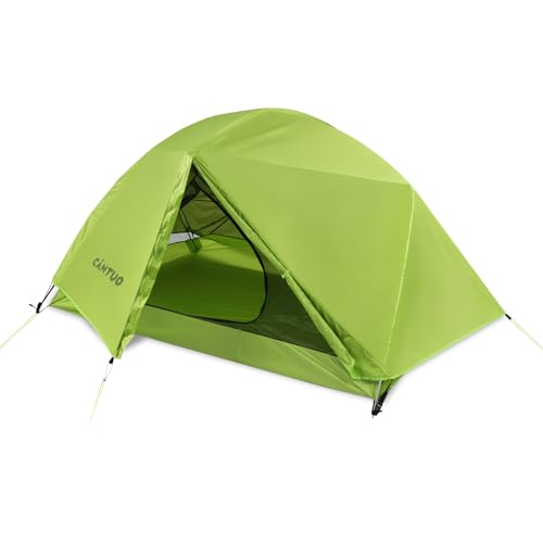 CANTUO 2 Person Backpacking Tent 3 Season Camping Tent Ultralight Waterproof Windproof Easy Set Up for Outdoor Hiking Cycling