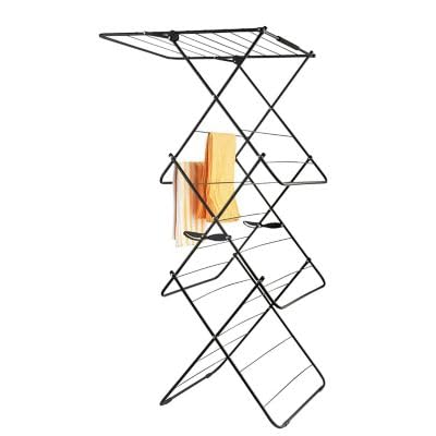 lakeland 4ft Lift Up Clothes Airer With Shelf – Anti-Slip Structure & Lockable Side Clips