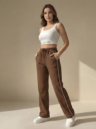 Image of BLINKIN Women's Ankle Length Relaxed Fit All Weather Soft Fabric Jogger | Track Pant for Woman (TRACK-339)