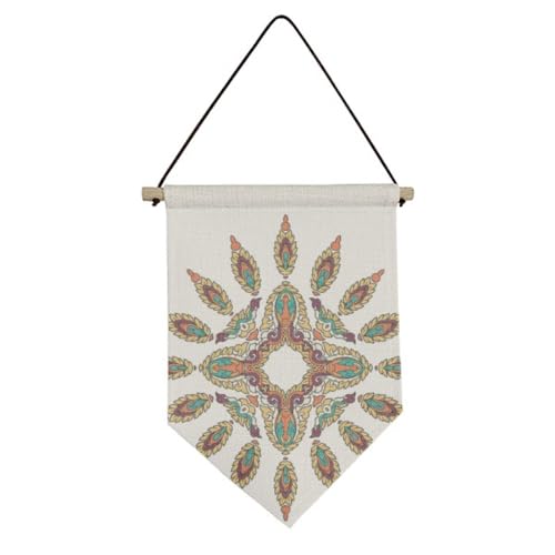 Drapeau asymétrique en toile décoration murale suspendue moderne