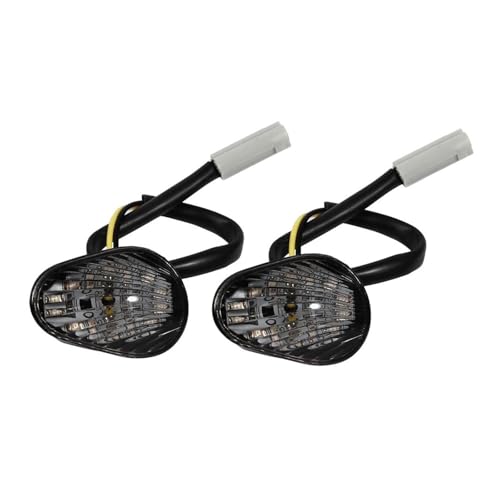 Intermitentes De Motocicleta para Yamaha para YZF R1 R6 R6S 1 Par De Luces LED Intermitente para Motocicleta(Smoke Shell)
