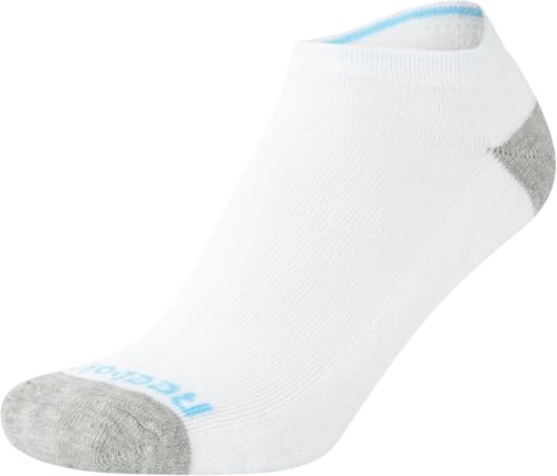 Image of Reebok Womens No Show Socks Moisture Wicking Cushion Low Cut Socks 12 Pack | Stretch Performance Fabric, Cushioned Heel and Toe, Arch Support, Comfort Seam, Shoe Size 4-10