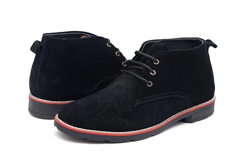 Image of ARAMISH Men's Suede Leather Lace Up Formal Ankle Chukka Boots