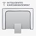 kwmobile Schutzhülle kompatibel mit 20-22" Monitor - Hülle PC Bildschirm - Computer Cover Case - Weiß