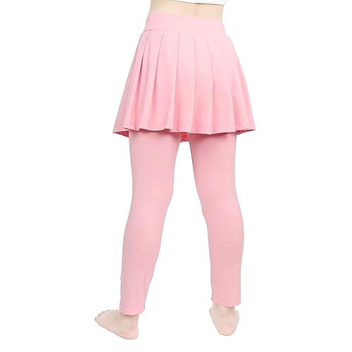 JESKIDS Girls Leggings with Tutu Skirts Footless Pants 4~13 Years3