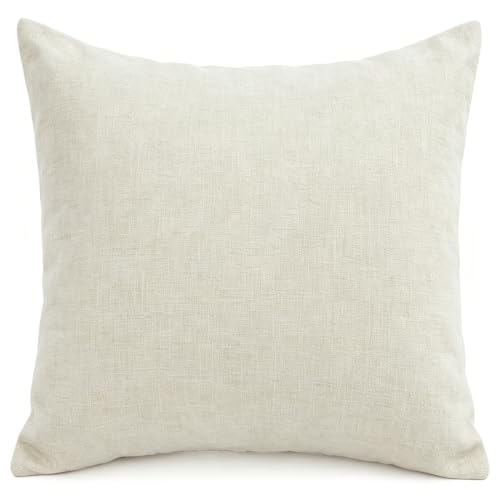 Housse de coussin blanche avec noyau 45x45 cm pour canapé et chaise