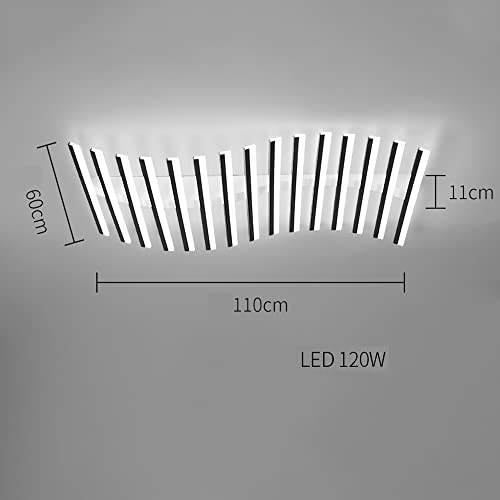 Lustre salon plafonnier LED suspendu dimmable télécommande énergie C moderne - 8