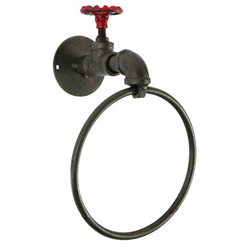 Lily's Home Vintage Rustikale Bar Seife oder Küche Spüle Schwamm Halter, Schüssel Stil mit Landhaus-Design, ideal für jede skurrilen Einrichtung, grüne Patina Handtuchring Cover