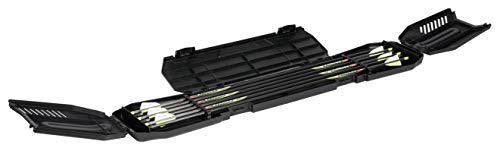 Plano Bow Max Arrow Case, Black, Archery Storage, Holds 6 Arrows Up To 32.75 In. Long, Internal Storage For Arrowheads, Fletchings And More, Resists Crushing And Scratches #TOP1