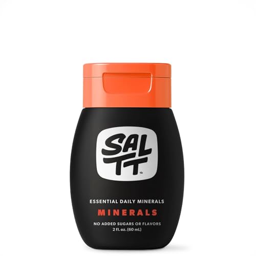 SALTT - Minerals (2 oz) - Trace Mineral Drops - Sodium, Potassium, Magnesium, Zinc, Copper - Ultra Low Carb - Zero Sugar, Vegan, Gluten Free, Non GMO - Daily Electrolytes - Travel Size - by Keto Chow