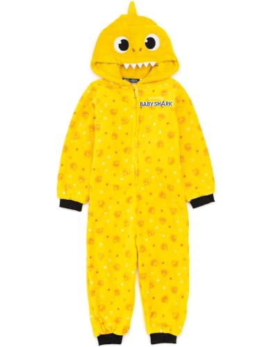 10 Baby Shark Pajamas That Will Make Bedtime a Splashing Success 7 Baby Shark Onesie Kids Toddlers Yellow Song Characters All In One Pajamas