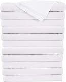 Niagara Standard Pillow Cases 12 Pack Pillow Protectors Covers Zippered 20x26 Inches Set White Soft
