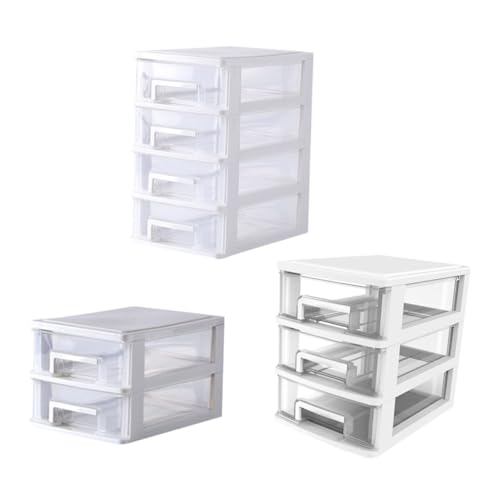 Boîte de rangement plastique blanc pour optimiser l'espace du bureau - 2