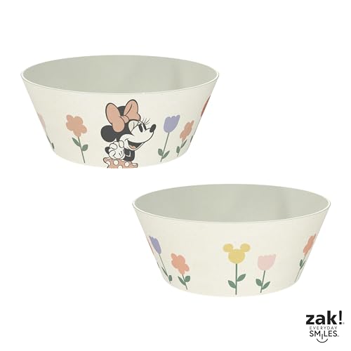 Image of Zak Designs Minnie Mouse Kids Dinnerware Plate, Bowl & Tumbler, 3-Piece Set