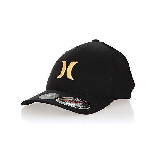Image of Hurley Mens Baseball Cap - Moisture Wicking Curved Brim Flexfit Fitted Hats for Men with H2O-Dri Sweatband (Sizes: S-XL)