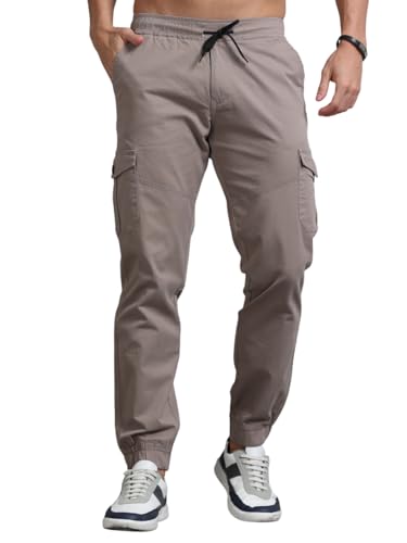 Image of U.S. Pitchers Mens Twill Laffer Cargo Joggers I 6 Pocket Utility Pants I Stylish Comfort Fit I 12 Colors I Sizes 30 to 38