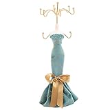 AAGAZA F - Figura de mujer para exhibición de joyas de fantasía, color azul
