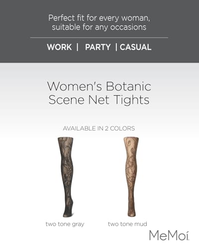 Image of MeMoi Women's Botanic Scene Net Tights