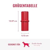 KONG Dental Stick - Für die Zahnpflege von Hunden - Befüllbares Kauspielzeug - Reinigt Zähne & Zahnfleisch - Hergestellt aus strapazierfähigem Naturkautschuk - Für Große Hunde