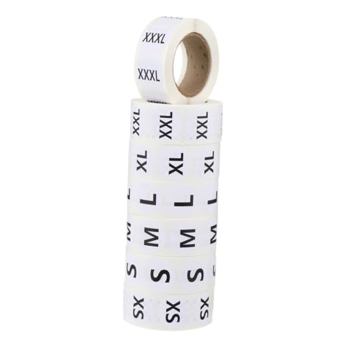 Étiquettes de taille ronde pour vêtements emballage textile autocollant 3500 pièces