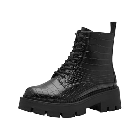 Tamaris Women's Black Croco Fashion Boot Cover
