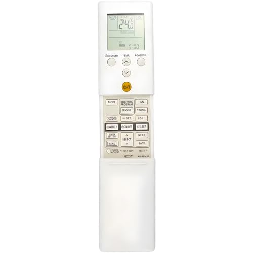 AR-REM5E - Mando a distancia de repuesto para aire acondicionado Fujitsu ASHG24KMTA ASHG30KMTA ASHG36KMTA ASHG07KMTB ASHG09KMTB ASHG12KMTB ASHG14KMTB ASHG09LTCA ASHG12LTCA ASYG09LTCB ASYG12LTCB
