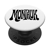montauk vintage tipografia design new york hamptons ny popsockets popgrip adesivo