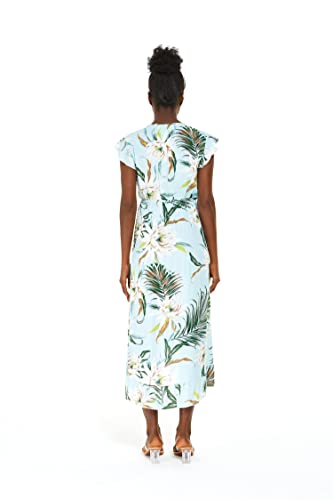 Image of Wispy Cereus Light Blue Family Matching Hawaiian Clothes