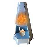 Tea Light Candle Heater Tea Light Oven Radiant Heater Windproof Candle Heating Holder Candle Room Heater for Bedroom, Study, Offices, Living Room