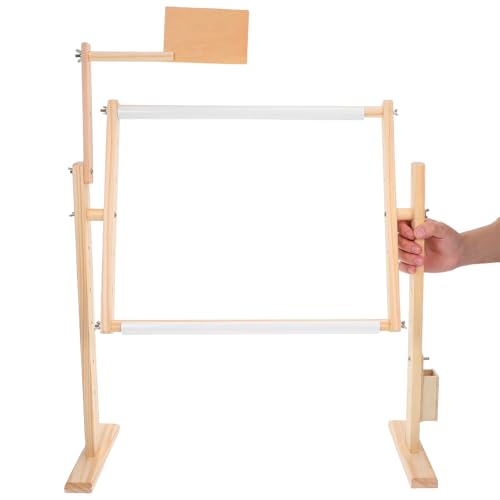 Support cadre à broder bois rotation 360 réglable point de croix couture