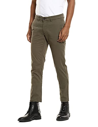 Image of Arrow Men's Slim Pants (ARGT6023 Olive 30)