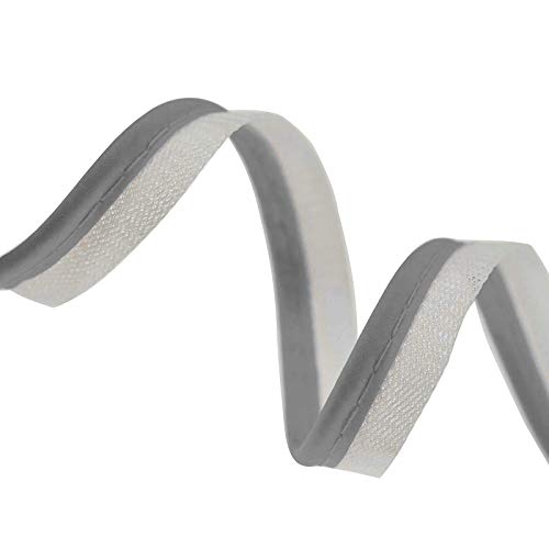 5m Paspelband 10mm Besatzband Biesenband mit Farbwahl, Farbe:weiß-reflex Cover