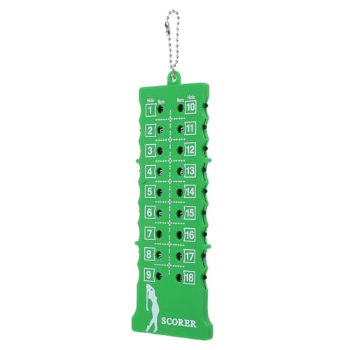 WOONEKY Golf Score Counter: 18-Hole Score Keeper Scoreboard with Keychain - Portable Shot Stroke Counter for Outdoor Golf Training Competition