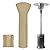 PureFit Waterproof Patio Heater Covers with Zipper, Heavy Duty Garden Windproof Heater Protector with Storage Bag, UV-resistant Windproof Standing Heater Covers, Camel, 89”H x 33”D x 19”