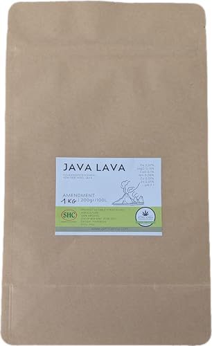 ALMICANNA: Harina de Roca Volcánica Java Lava 500 g – Enmienda orgánica y acondicionador natural del suelo (1KG)