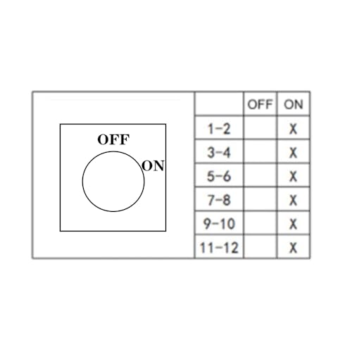Selector rotativo LW28 125A de 3 posiciones para control de fases múltiples en tableros 2