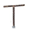 Parrot Perch Stick Birds Standing T Shape houten stok Cage Chew Scratching Toy voor grasparkieten valkparkieten